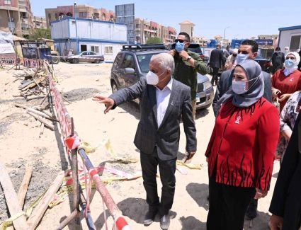 القباج تتفقد موقع إنشاء مستشفى بهية الجديد بالشيخ زايد