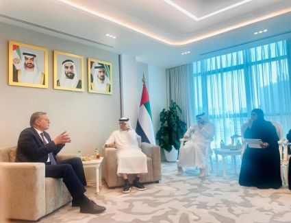 وزير البترول يعقد اجتماعًا مع وزير الطاقة والبنية التحتية الإماراتي بإمارة أبوظبي