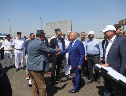 نائب رئيس مجلس الوزراء للتنمية الصناعية وزير الصناعة والنقل يعلن في ختام جولته التفقدية بمواقع العمل بمشروع  تطوير ورفع كفاءة وصيانة الطريق الدائري الإقليمي