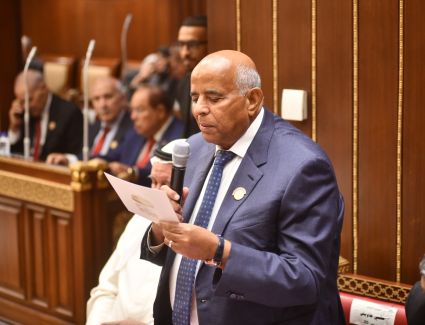 المهندس حلمي جاويش يؤدي اليمين الدستورية خلال الجلسة الافتتاحية لمجلس الشيوخ