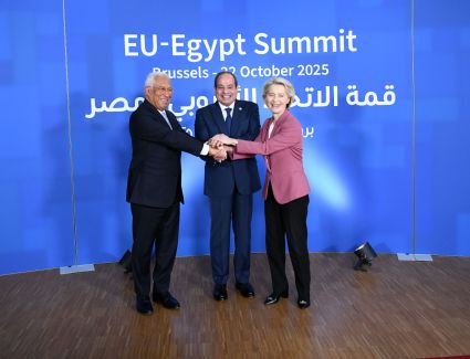 كلمة الرئيس السيسي خلال مشاركته فى عشاء عمل بمقر المجلس الأوروبي  ببروكسل 