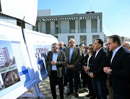 رئيس الوزراء يتفقد مشروع إنشاء مستشفى شبين القناطر المركزي