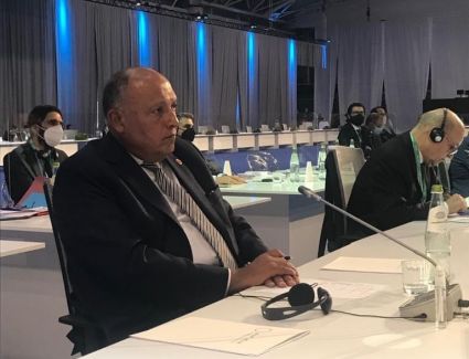 وزير الخارجية يُلقي كلمة مصر في الاجتماع الوزاري حول سوريا المنعقد في روما