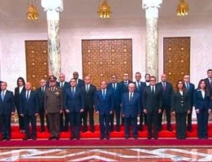 وزراء حكومة مصطفى مدبولي يؤدون اليمين الدستورية أمام الرئيس السيسي 
