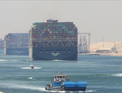 قناة السويس تحقق 567.1 مليون دولار إيرادات خلال أغسطس بزيادة 56.7%