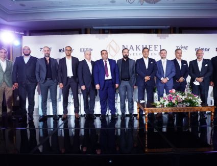 "نخيل للتطوير العقارى" توقع شراكات استراتيجية مع "معمار مصر للاستشارات الهندسيه" و"تايم لإدارة الفنادق" و”Efs لخدمات المرافق" بمشروع DOUBLE TWO Tower"  بالعاصمة الإدارية 