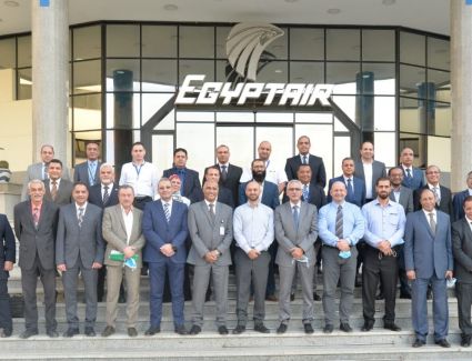 مصر للطيران تجدد اعتماد شهادة الايزاجو الدولية بدون نقاط عدم تطابق علي المقر الرئيسي بالقاهرة 