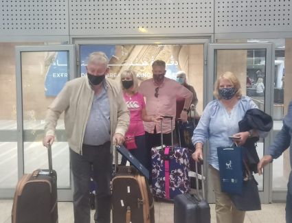 بعد توقف عامين  وصول أولي رحلات مصرللطيران من لندن الي الاقصر  