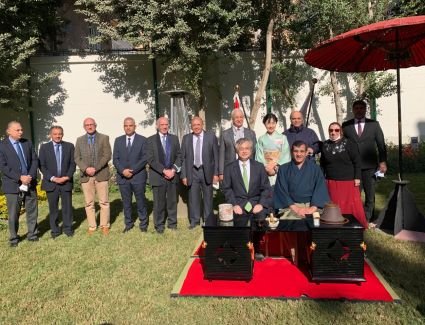 سفارة اليابان لدى مصر تقيم حفل الشاي الياباني الأول للعام الجديد "هاتسوجاما"