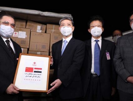 الصين تهدي مصر 4 اطنان من المستلزمات الطبية