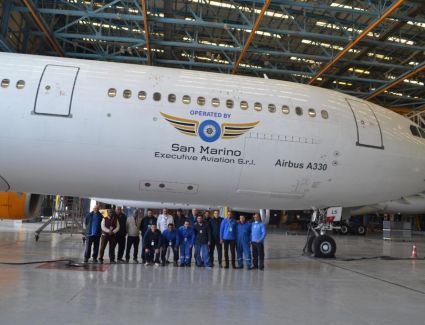 مصر للطيران للصيانة والأعمال الفنية تجرى عمرة كاملة لإحدى طائرات شركة  " ULS " التركية 