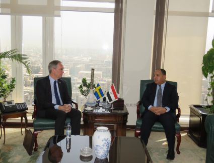 وزير المالية.. فى لقائه مع السفير السويدى بالقاهرة:   الاقتصاد المصرى يمتلك القدرة على التعامل مع التحديات الخارجية الحالية