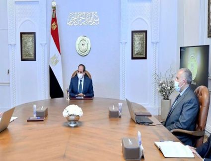 الرئيس السيسي يطلع على الموقف المائي والاحتياجات المائية للمشروعات القومية الزراعية