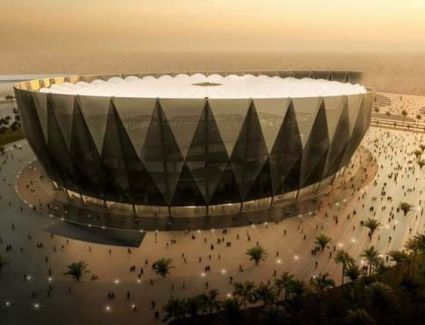 العاصمة الإدارية: إنجاز ٤٠% من أعمال التغطيات الخاصة بالاستاد الأولمبي بالمدينة