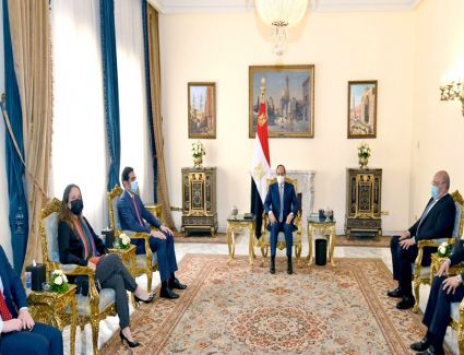 الرئيس السيسي يستقبل رئيس محكمة المحاسبات الفيدرالية البرازيلية