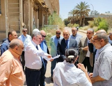 وزير قطاع الأعمال العام يتفقد مواقع تطوير مجمع حلوان للغزل والنسيج