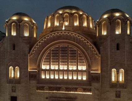 وزاره السياحة و الأثارتنتهى  من أضاءة كنيسة "البازيليك" ضمن الأستعدادات لافتتاح قصر البارون امبان