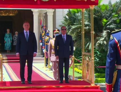 تعرف علي تفاصيل استقبال الرئيس السيسي لنظيره البولندي بقصر الاتحادية