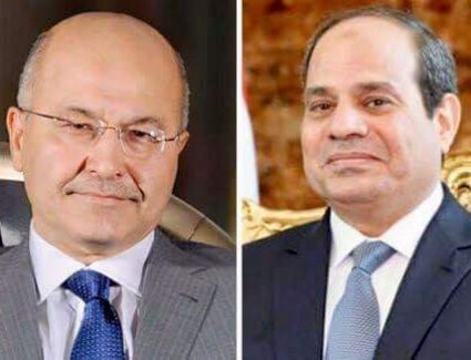  الرئيس السيسي يجري اتصالا هاتفيا بالرئيس العراقي 
