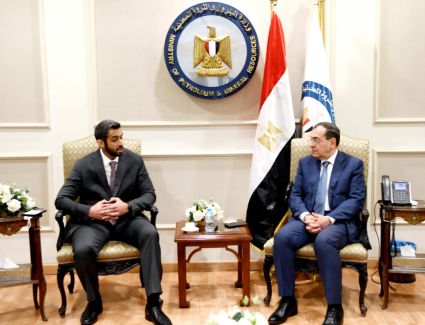 وزير البترول يستقبل رئيس شركة «مبادلة» الإماراتية لزيادة الاستثمارات في مصر