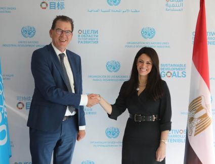 وزيرة التعاون الدولي تلتقي مدير عام منظمة الأمم المتحدة للتنمية الصناعية