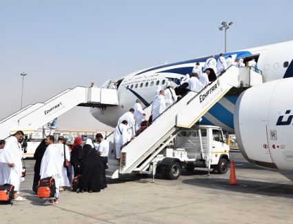 ﻿بعثة الحج المصرية: وصول 5904 حجاج من القرعة إلى الأراضي المقدسة