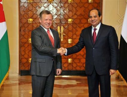 الرئيس السيسي يهنئ ملك الأردن بحلول عيد الأضحى المبارك