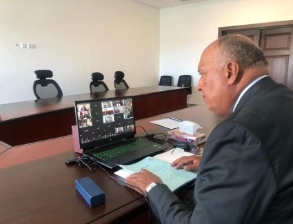 وزير الخارجية يلقي كلمة خلال الاجتماع الوزاري التنسيقي لمُنتدى التعاون الصيني-الإفريقي (فوكاك)