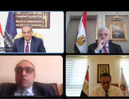 وزراء الصحة والاتصالات والتعليم العالى يتابعون منظومة العمل بمبادرة "التشخيص عن بُعد"
