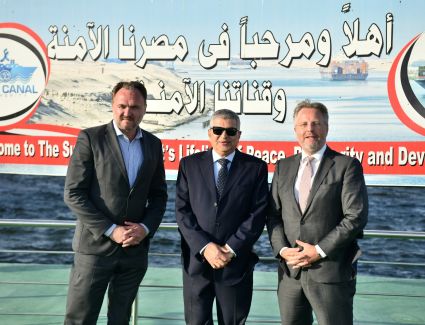 الفريق أسامة ربيع يبحث سبل التعاون المشترك  مع دان يورجنسن وزير الطاقة والمناخ الدنماركي