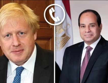 عاجل: الرئيس السيسي يتلقى اتصالا هاتفيا من بوريس جونسون