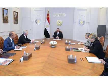 الرئيس السيسي يستقبل رئيس مجموعة ميرسك العالمية للنقل البحري