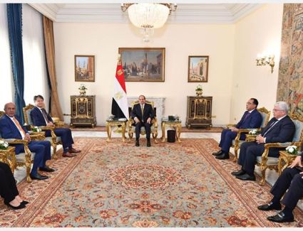 الرئيس السيسي يستقبل مدير عام المنظمة العالمية للملكية الفكرية "وايبو"