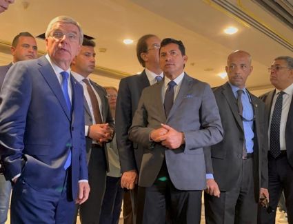 " توماس باخ " يزور مدينة مصر الأولمبية بالعاصمة الإدارية الجديدة