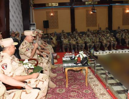 رئيس الأركان يشهد تنفيذ مشروع مراكز القيادة التعبوى التكتيكى (جاسر - 132)