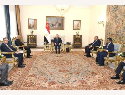 بالفيديو.. الرئيس السيسي يستقبل وزير خارجية جمهورية الهند