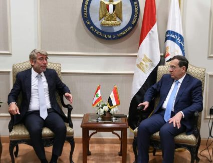 وزير البترول يستقبل الدكتور وليد فياض وزير الطاقة والمياه اللبناني