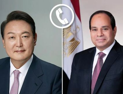 عاجل: الرئيس السيسي يتلقى اتصالًا هاتفيًا من رئيس جمهورية كوريا الجنوبية