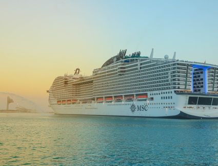 بعد انتهاء جولتها السياحية في مصر.. مغادرة السفينة «MSC World Europa» إلى الإمارات