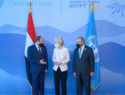 الرئيس السيسي يستقبل رئيسة وزراء إيطاليا جورجيا ميلوني في مقر انعقاد قمة المناخ