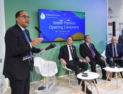 مدبولي يشهد افتتاح جناح المياه بالمنطقة الزرقاء