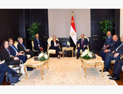 الرئيس السيسي يستقبل رئيسة وزراء إيطاليا على هامش انعقاد القمة العالمية للمناخ "COP27"