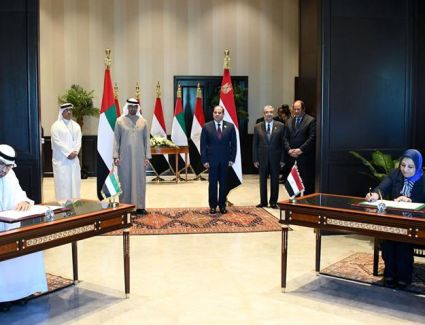 عاجل: الرئيس السيسي ورئيس الإمارات يشهدان التوقيع على مذكرة تفاهم لتطوير مشروع القياسات الخاصة