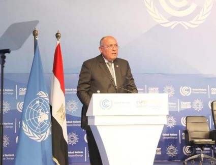 وزير الخارجية رئيس مؤتمر COP27 يُطلق أجندة شرم الشيخ للتكيُف مع تغير المناخ