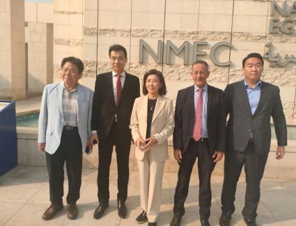 المتحف القومي للحضارة المصرية يستقبل المبعوث الخاص لرئيس الجمهورية الكورية 