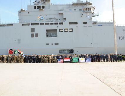 بدء فعاليات التدريب البحرى الجوى " ميدوزا -12 "