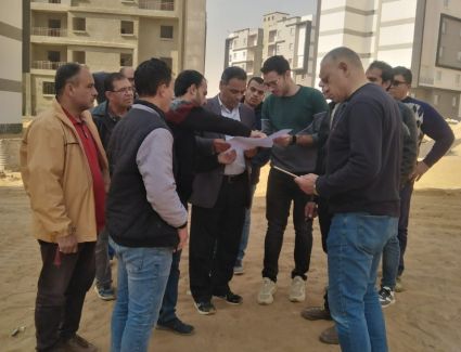 مسئولو جهاز مدينة بدر يتفقدون المرحلة الثانية من سكن الموظفين بالدولة المنتقلين إلى العاصمة الإدارية