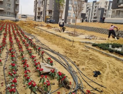 مسئولو جهاز مدينة " الشيخ زايد " يتفقدون سير العمل بمشروع "جنة" بمنطقة الامتداد