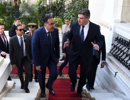 رئيس الوزراء يلتقي الرئيس الكرواتي والوفد المرافق له