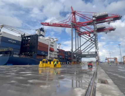 النقل تعلن استقبال محطة تحيا مصر متعددة الاغراض على الأرصفة من 55-62 بميناء الأسكندرية (  TMT 